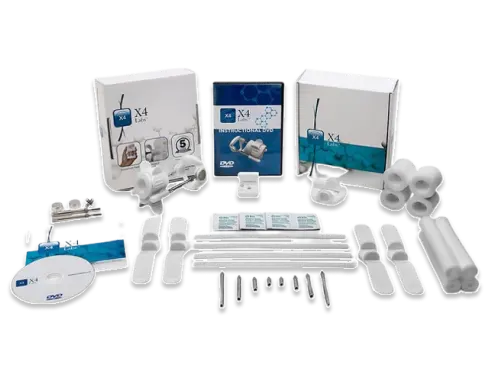 X4 Labs extender kit with boxes, DVD, rods and comfort pads