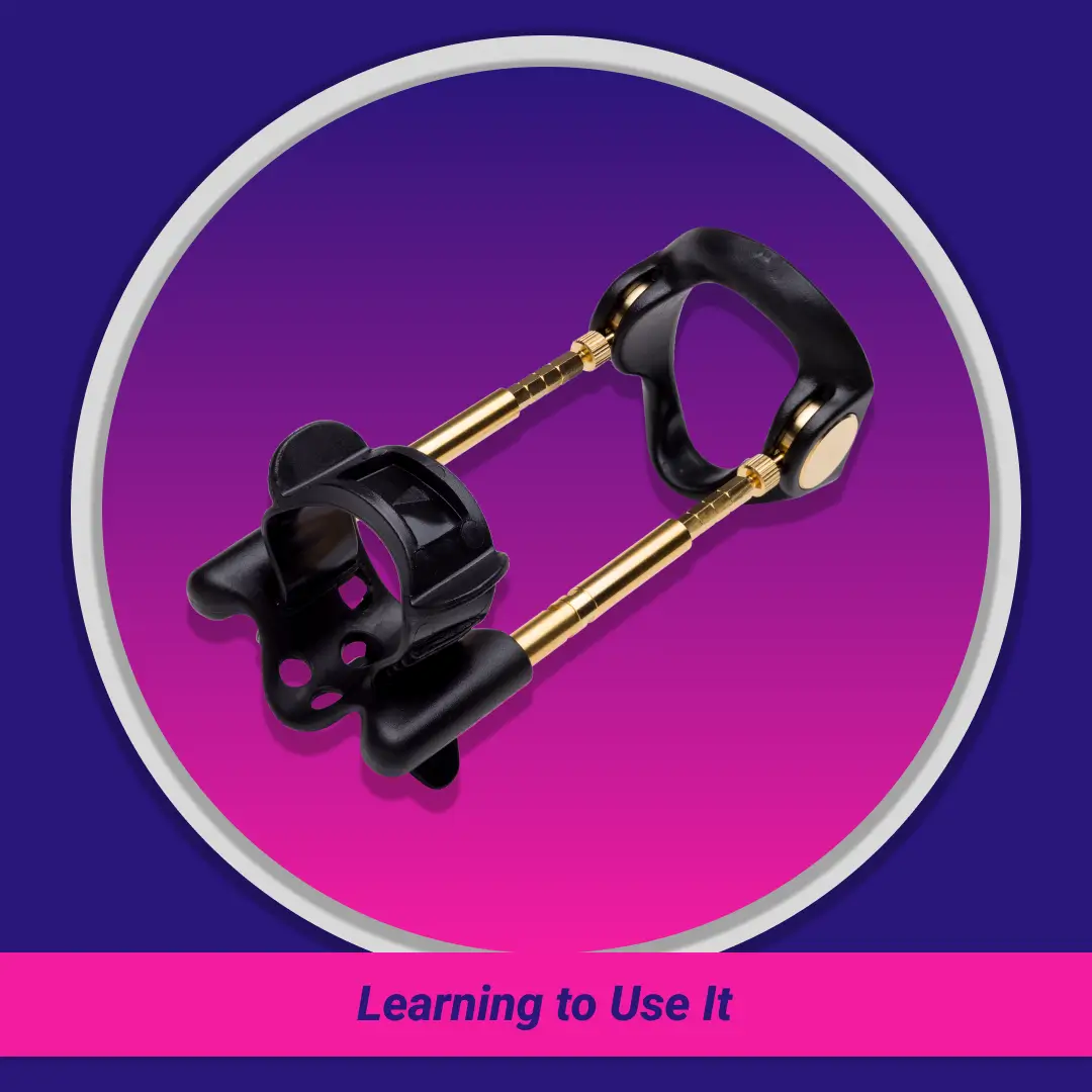 Learning to Use It: black and gold Jes Extender device