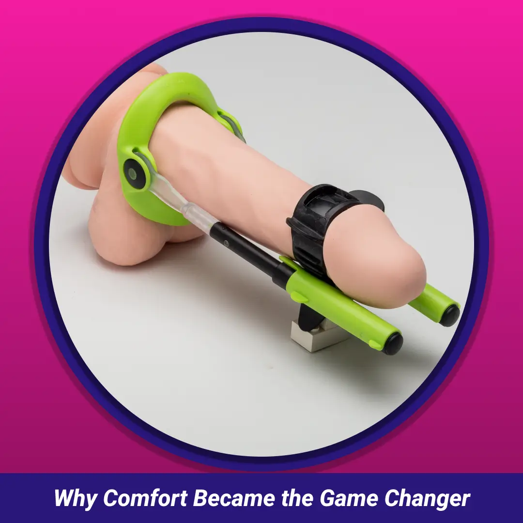 Why Comfort Became the Game Changer: Male Edge extender fitted on an anatomical model