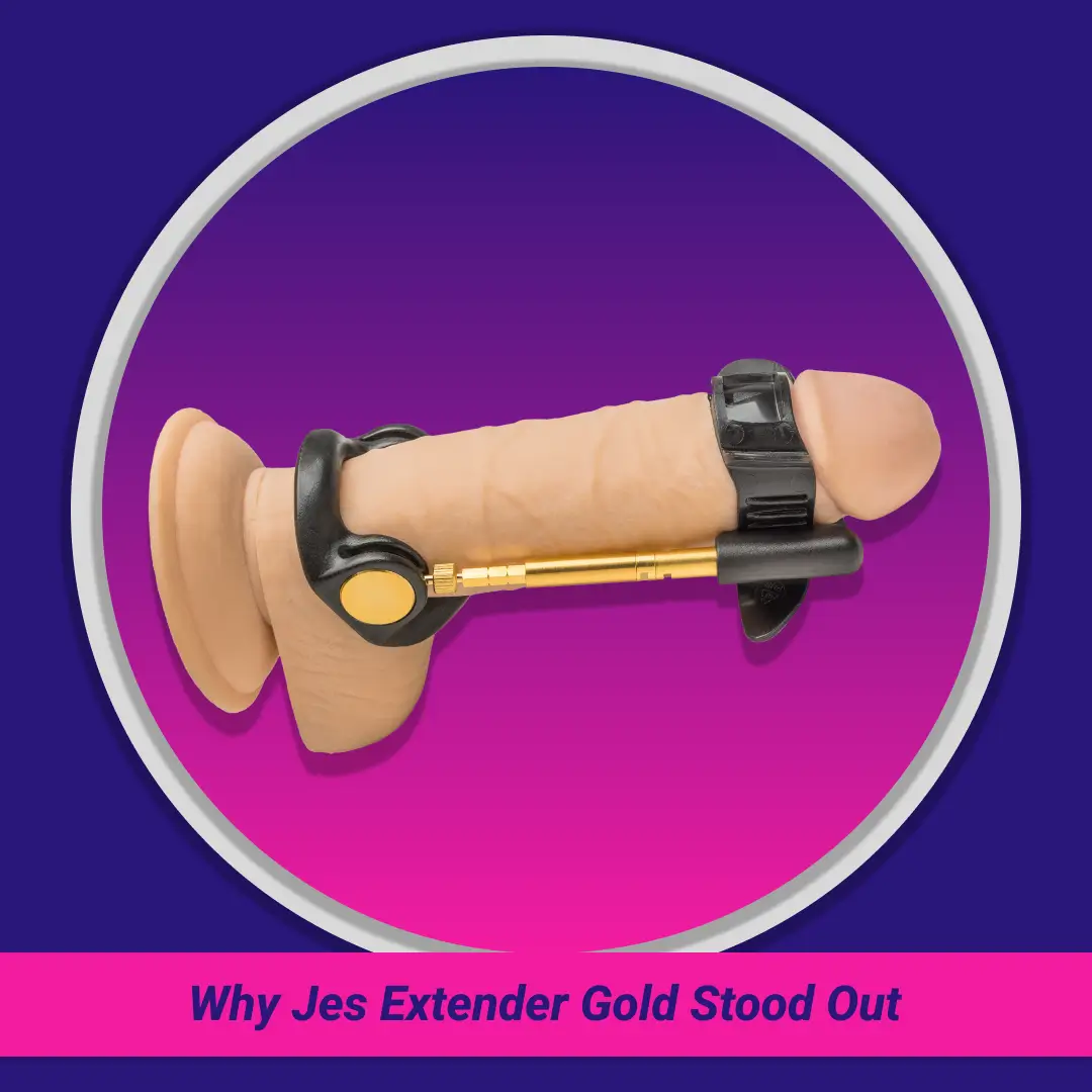 Why Jes Extender Gold Stood Out: extender fitted on an anatomical model